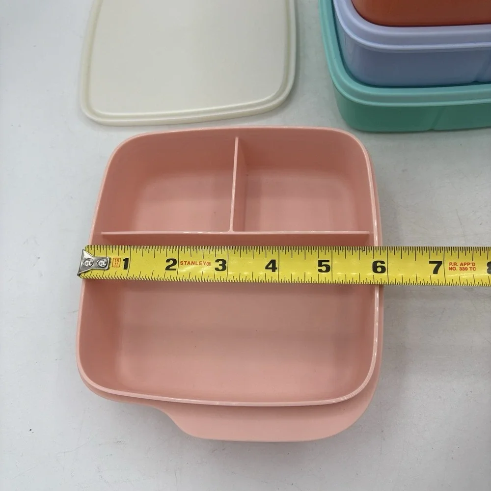 Tupperware Lunch-It Containers Divided Snack or Meal Prep Work School Lot Of 5